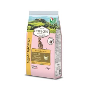 גאדה קאט&קאט חתול דגנים מלאים קיטן 2 ק"ג / 14 ק"ג