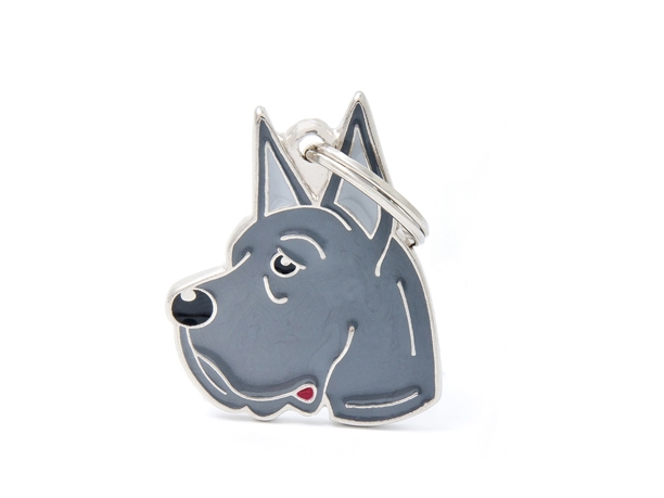 תג GREAT DANE GREY-MF01