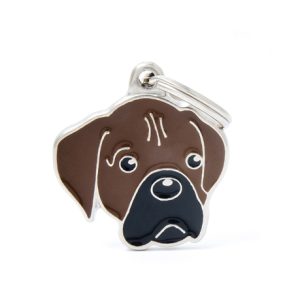 תג BOXER BLACK AND BROWN-MF34