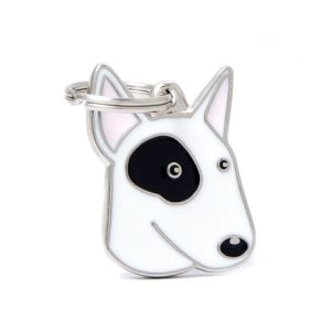 תג BULL TERRIER WHITE-MF21