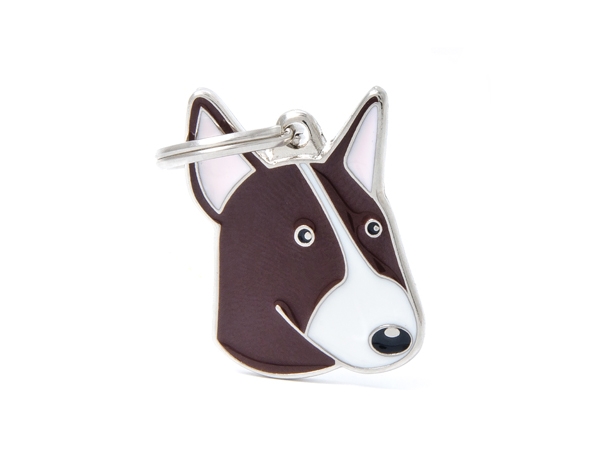 תג BULL TERRIER BROWN-MF21