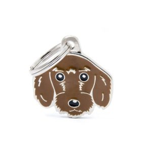 תג WIRE-HAIRED DACHSHUND BROWN-MF71
