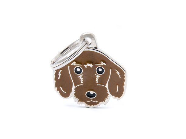 תג WIRE-HAIRED DACHSHUND BROWN-MF71