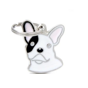 תג FRENCH BULLDOG WHITE-MF24