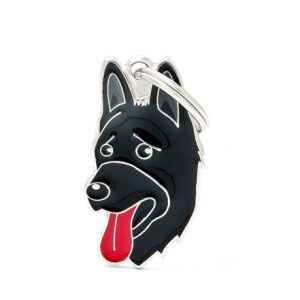 תג GERMAN SHEPHERD BLACK-MF14