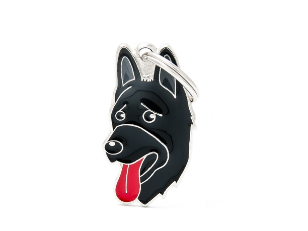תג GERMAN SHEPHERD BLACK-MF14