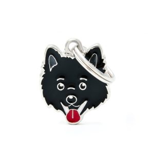 תג ITALIAN SPITZ BLACK-MF29